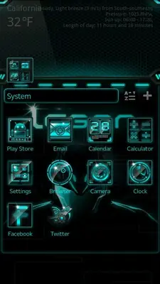 Laser GOLauncher EX Theme android App screenshot 1