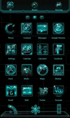 Laser GOLauncher EX Theme android App screenshot 2