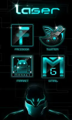 Laser GOLauncher EX Theme android App screenshot 4